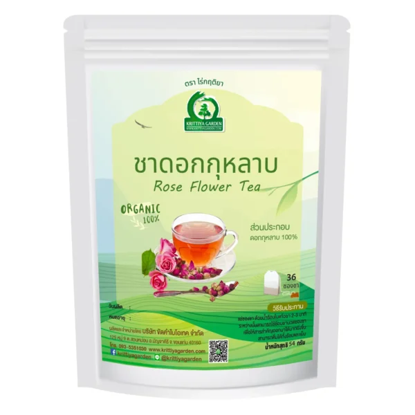 ชาดอกกุหลาบ 36 ซองชา