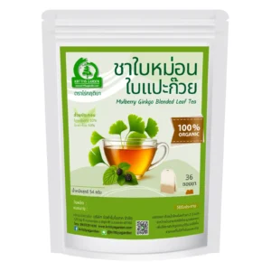 ชาใบหม่อนผสมใบแปะก๊วย 36 ซองชา