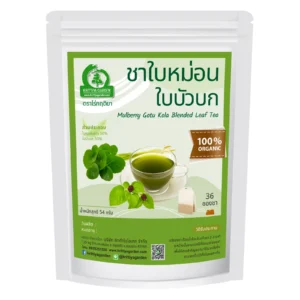 ชาใบหม่อนผสมใบบัวบก 36 ซองชา