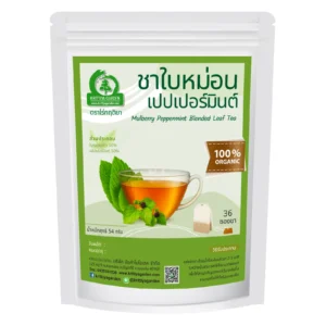 ดื่มชาใบหม่อนผสมเปปเปอร์มินต์ 36 ซองชา