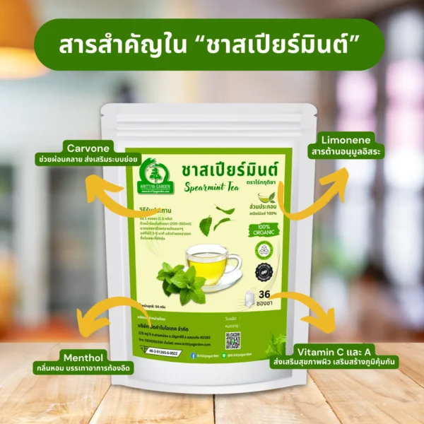 สารสำคัญในชาสเปียร์มินต์