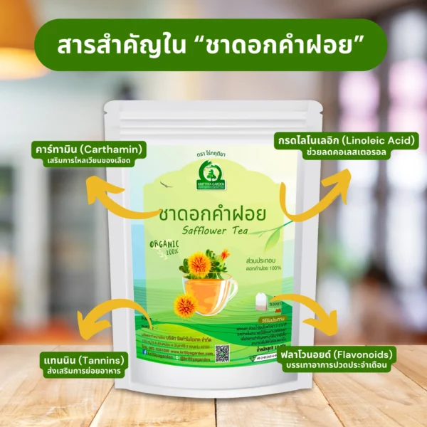 สารสำคัญใน ชาดอกคำฝอย