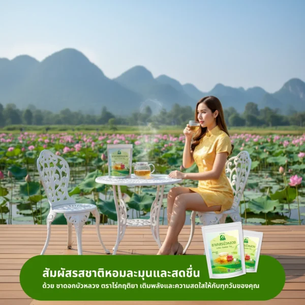 ดื่มชาเกสรบัวหลวง