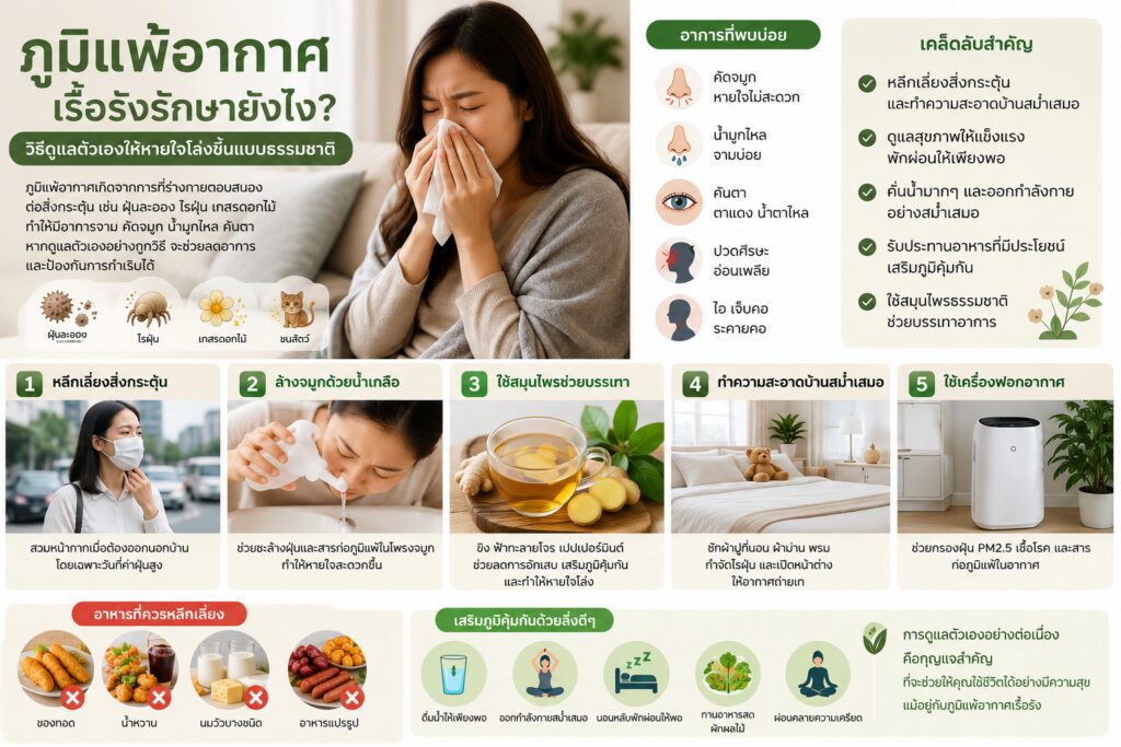 ภูมิแพ้อากาศเรื้อรังรักษายังไง