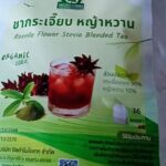 ชากระเจี๊ยบแดงผสมหญ้าหวาน