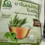 ชาใบหม่อนผสมใบเตย (Mulberry Pandan Blended Leaf Tea)