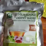 ชาใบหม่อนผสมดอกคำฝอย