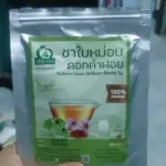 ชาใบหม่อนผสมดอกคำฝอย