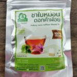 ชาใบหม่อนผสมดอกคำฝอย