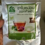 ชาใบหม่อนผสมดอกคำฝอย