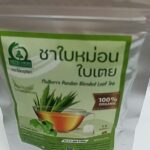 ชาใบหม่อนผสมใบเตย (Mulberry Pandan Blended Leaf Tea)