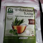 ชาใบหม่อนผสมใบเตย (Mulberry Pandan Blended Leaf Tea)