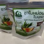ชาใบหม่อนผสมใบเตย (Mulberry Pandan Blended Leaf Tea)