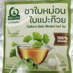 ชาใบหม่อนผสมใบแปะก๊วย
